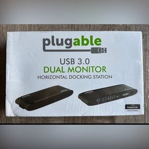 Plugable UD-3900H USB 3.0 6-Port Dual Monitor Horizontal Docking Station